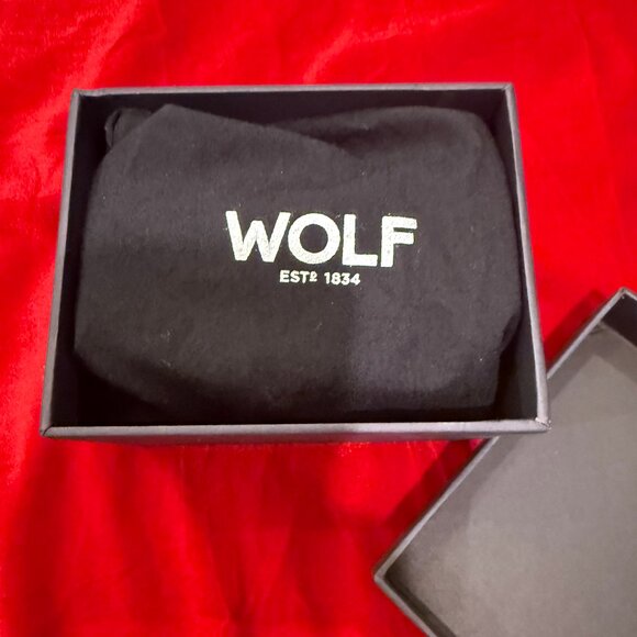 WOLF EST 1834 CHAMPAGNE FINE LEATHER WATCH JEWELRY CASE NEW WITHOUT TAGS (NWOT) - Picture 12 of 12